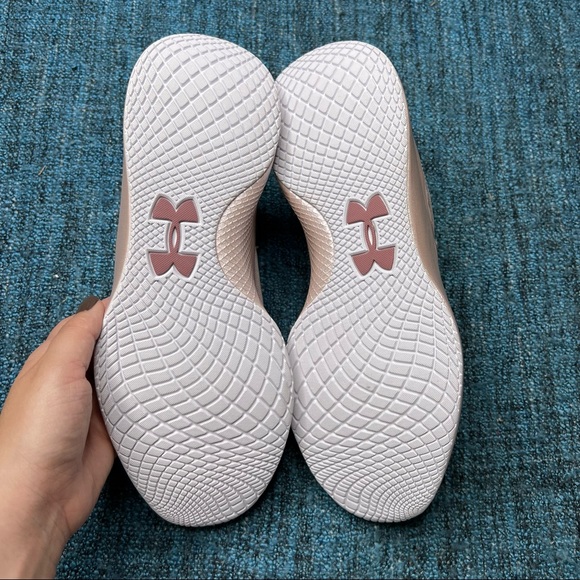 Under Armour Charged Breathe 2 Sneakers in Light Pink Metallic - Picture 7 of 8